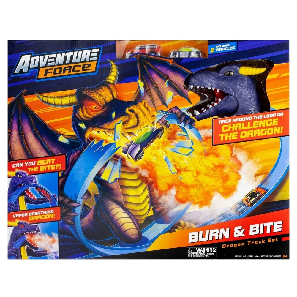 Adventure Force‎ Burn and Bite Dragon Race Track Set *no box*